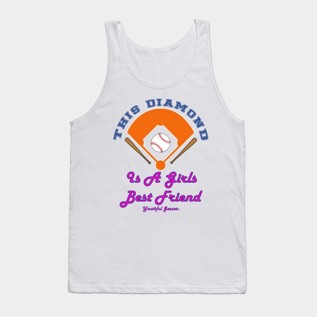 This Diamond Is A Girl's Best Friend Tank Top by YouthfulGeezer